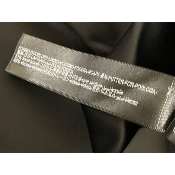 Massimo Dutti Women Midi Dress EU 36 US 4 Black Sleeveless Deep V Neck NWOT - Picture 7 of 11